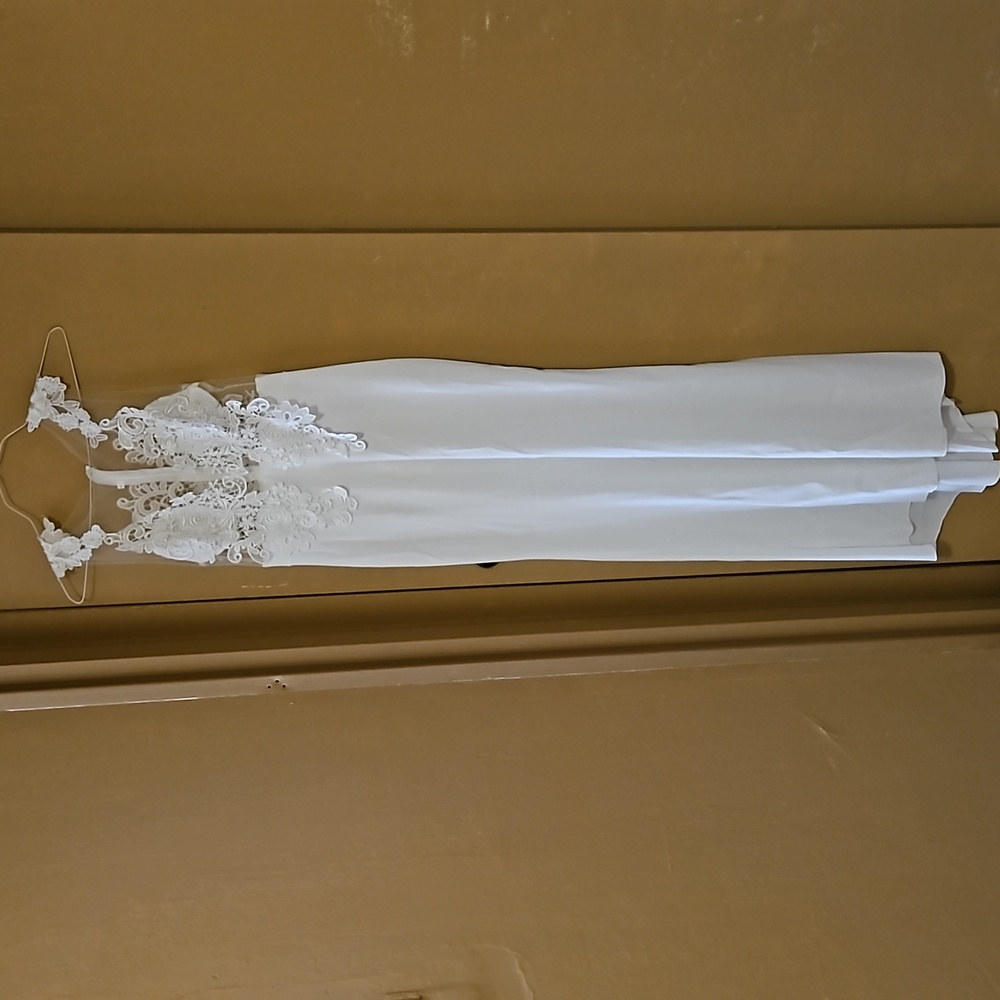 Woman White Wedding Dress